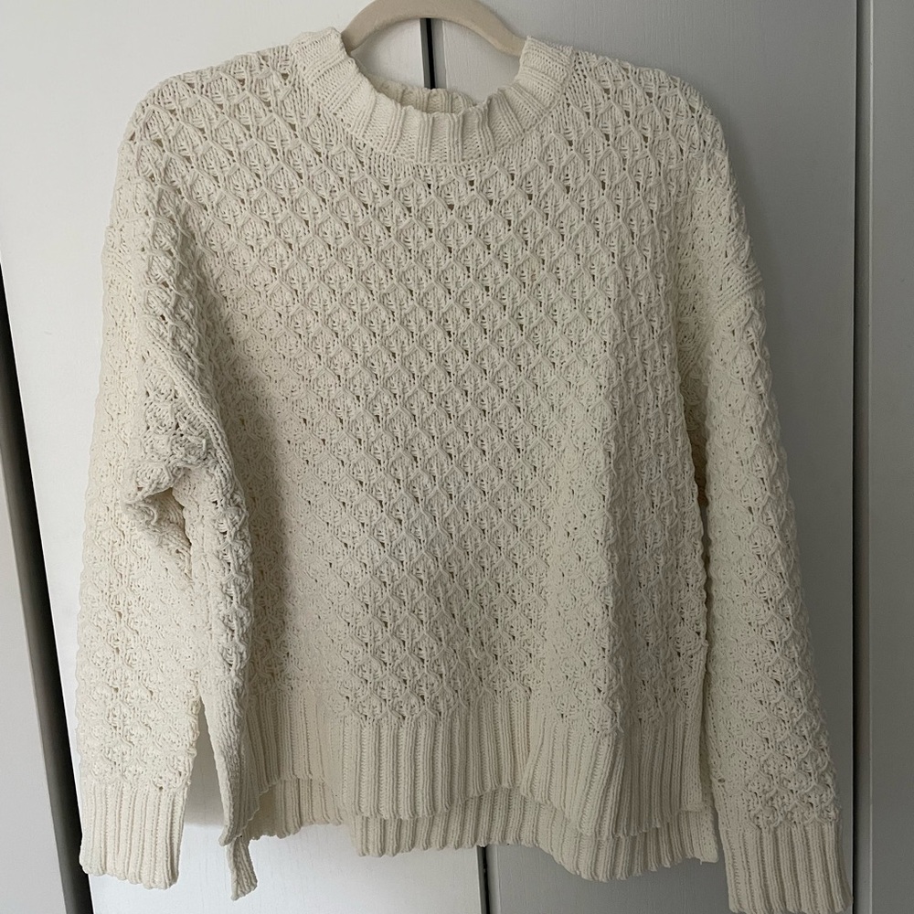 Cream Cable Knit Sweater - Brand: a new day